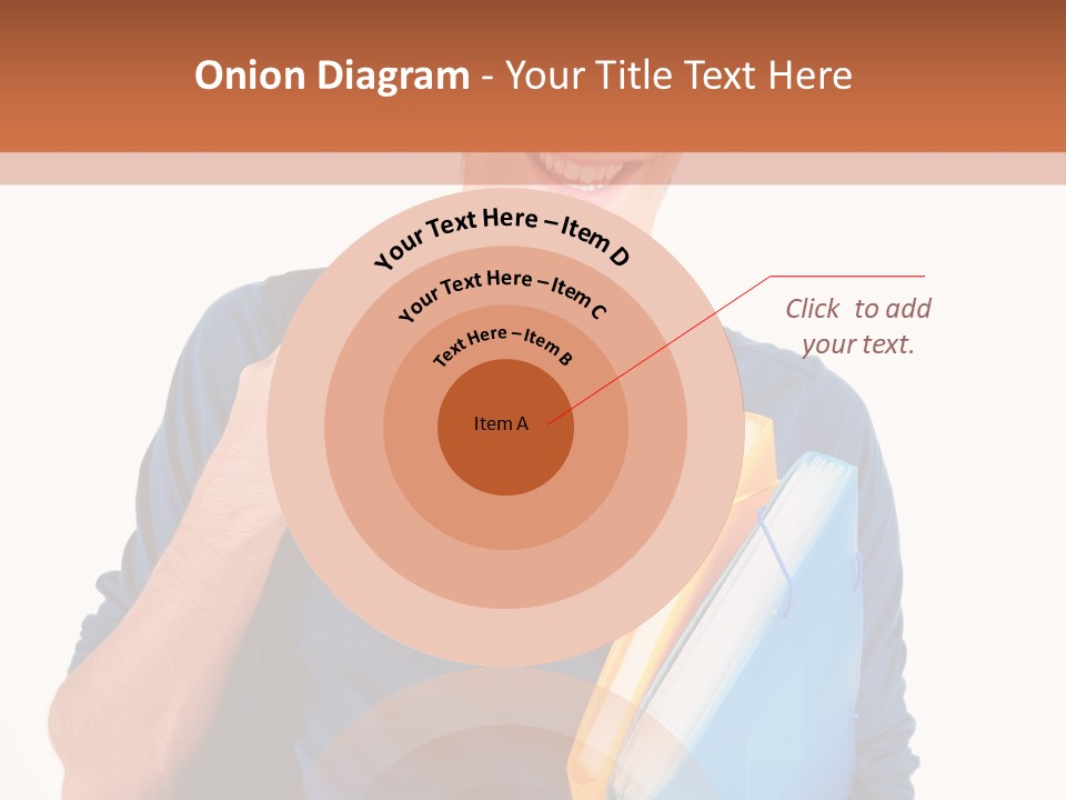 Guy University Isolated PowerPoint Template