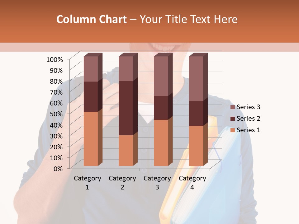 Guy University Isolated PowerPoint Template