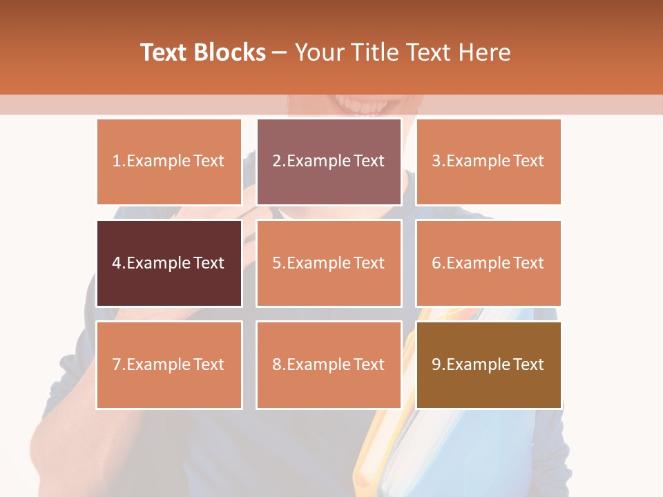 Guy University Isolated PowerPoint Template