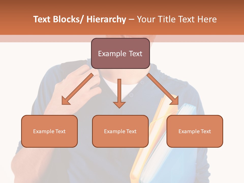 Guy University Isolated PowerPoint Template