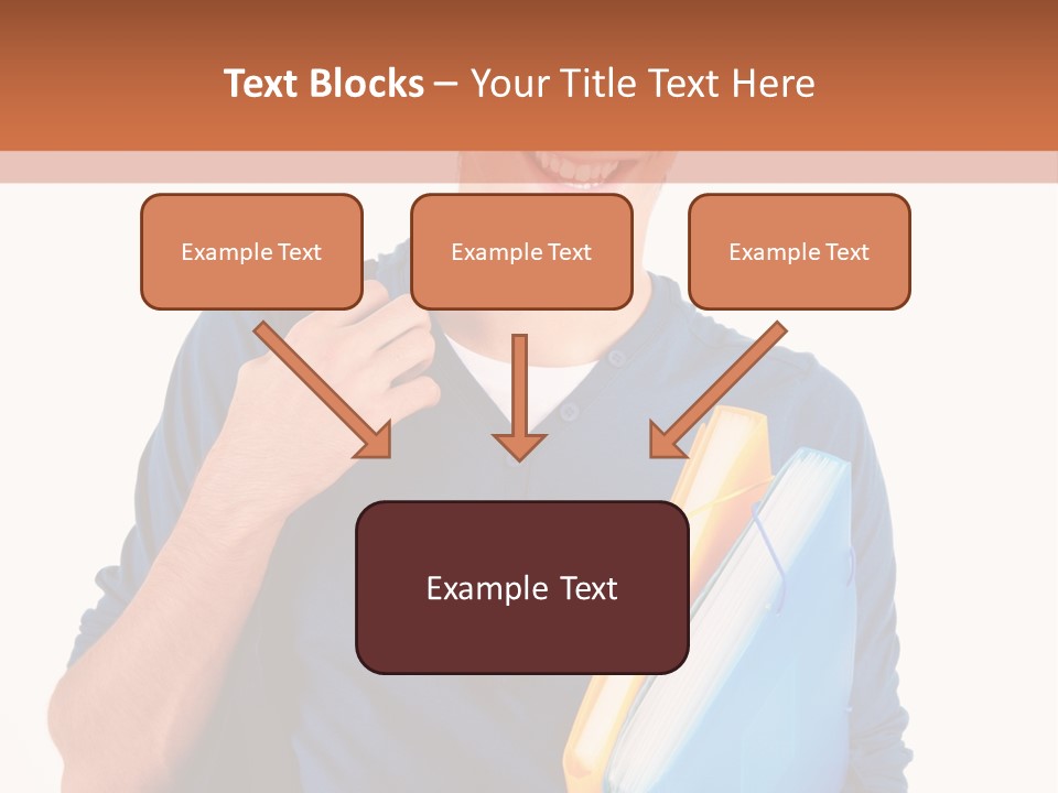 Guy University Isolated PowerPoint Template