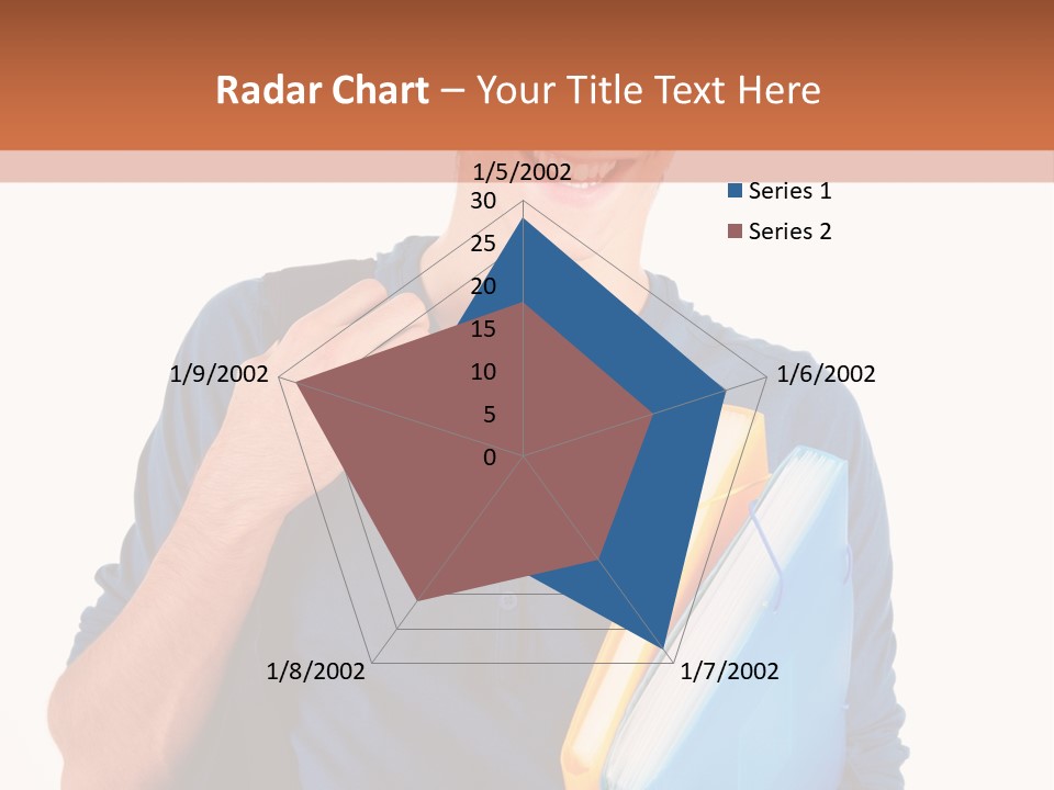 Guy University Isolated PowerPoint Template