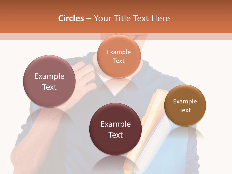 Guy University Isolated PowerPoint Template