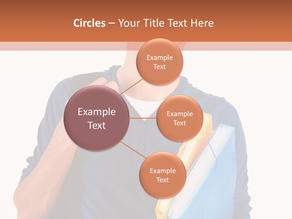 Guy University Isolated PowerPoint Template