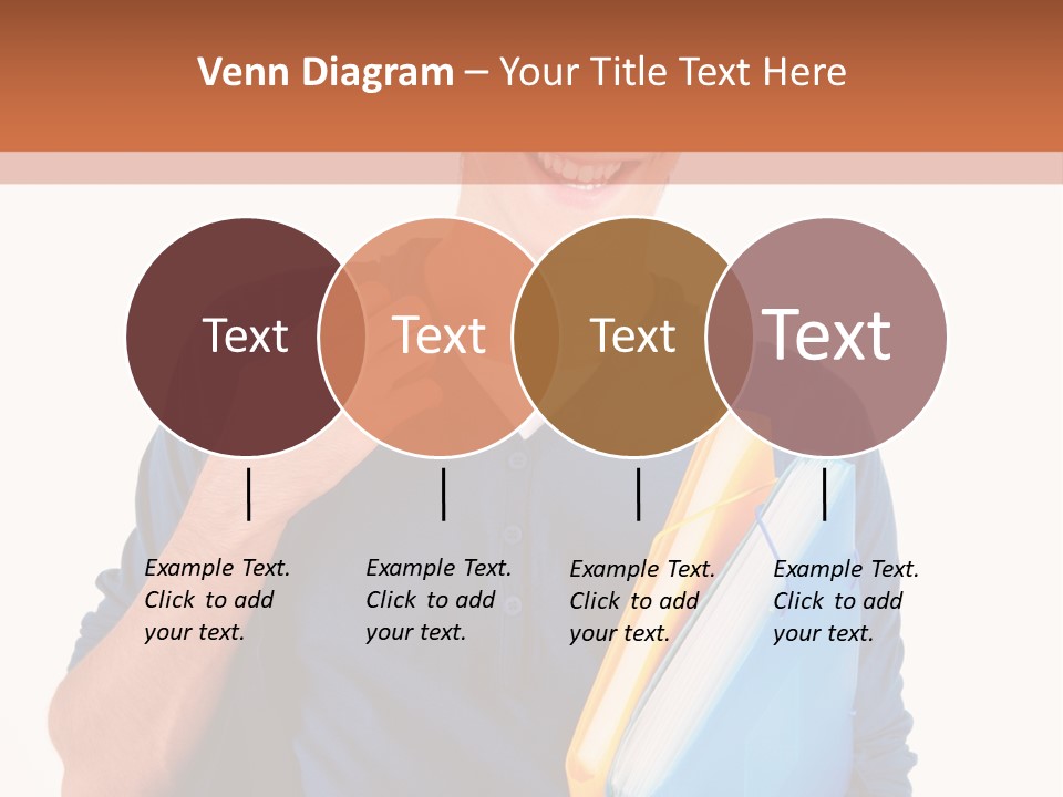 Guy University Isolated PowerPoint Template