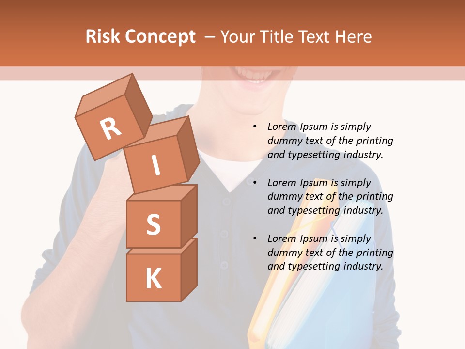 Guy University Isolated PowerPoint Template