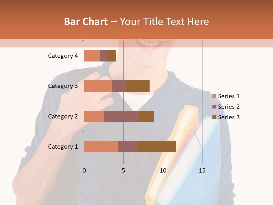 Guy University Isolated PowerPoint Template