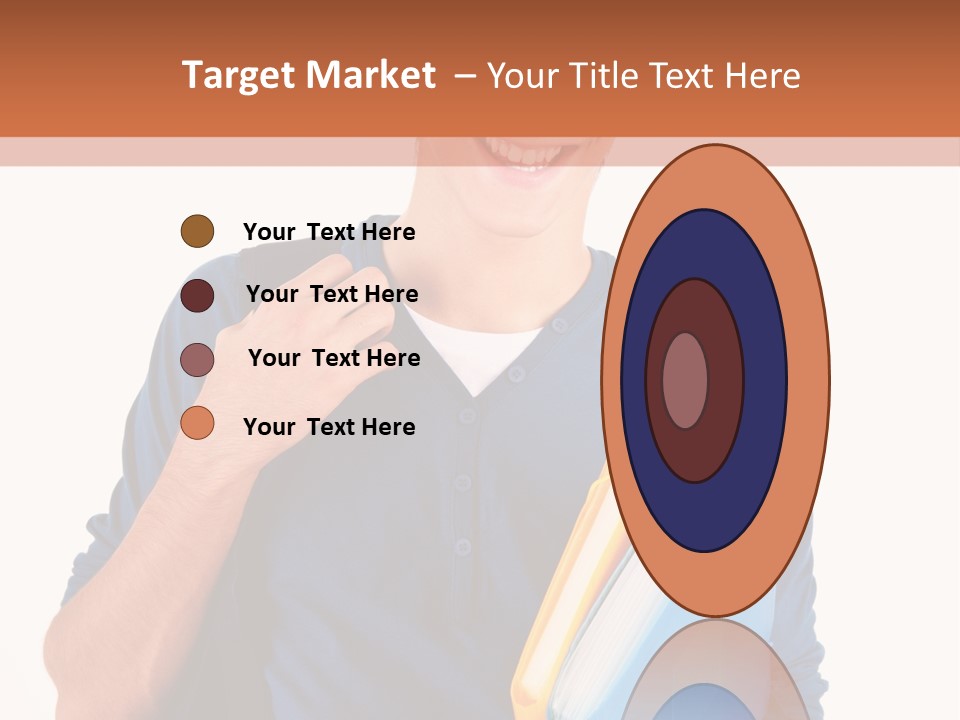 Guy University Isolated PowerPoint Template