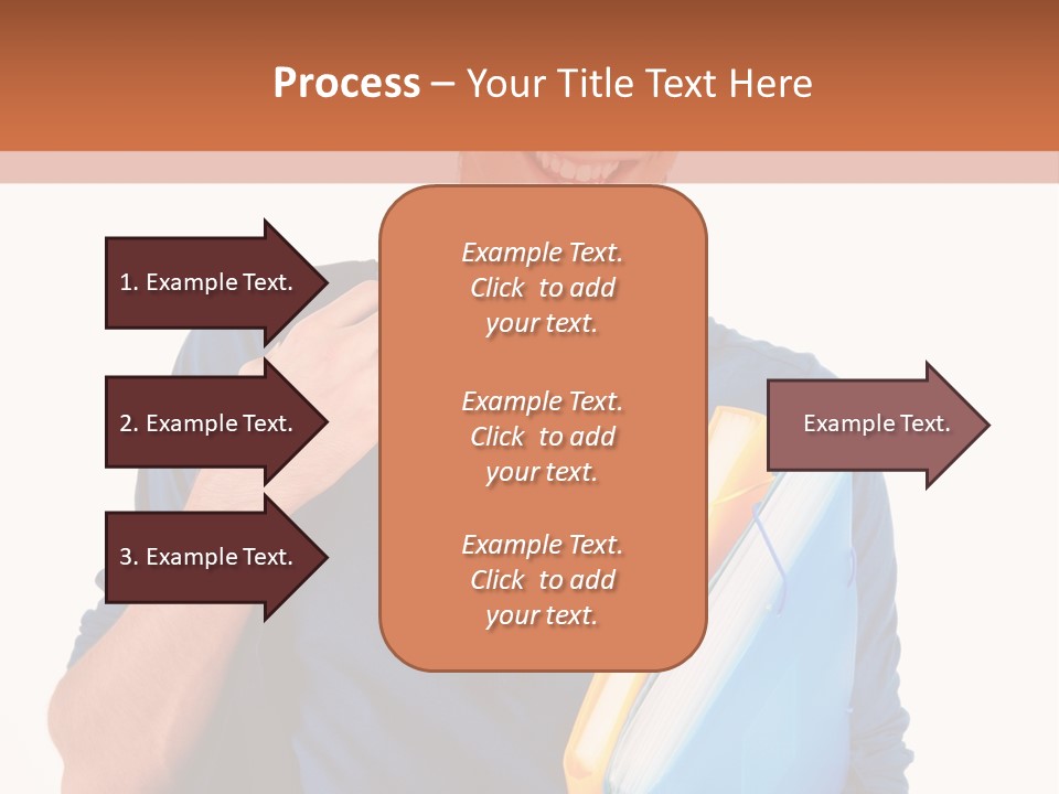 Guy University Isolated PowerPoint Template
