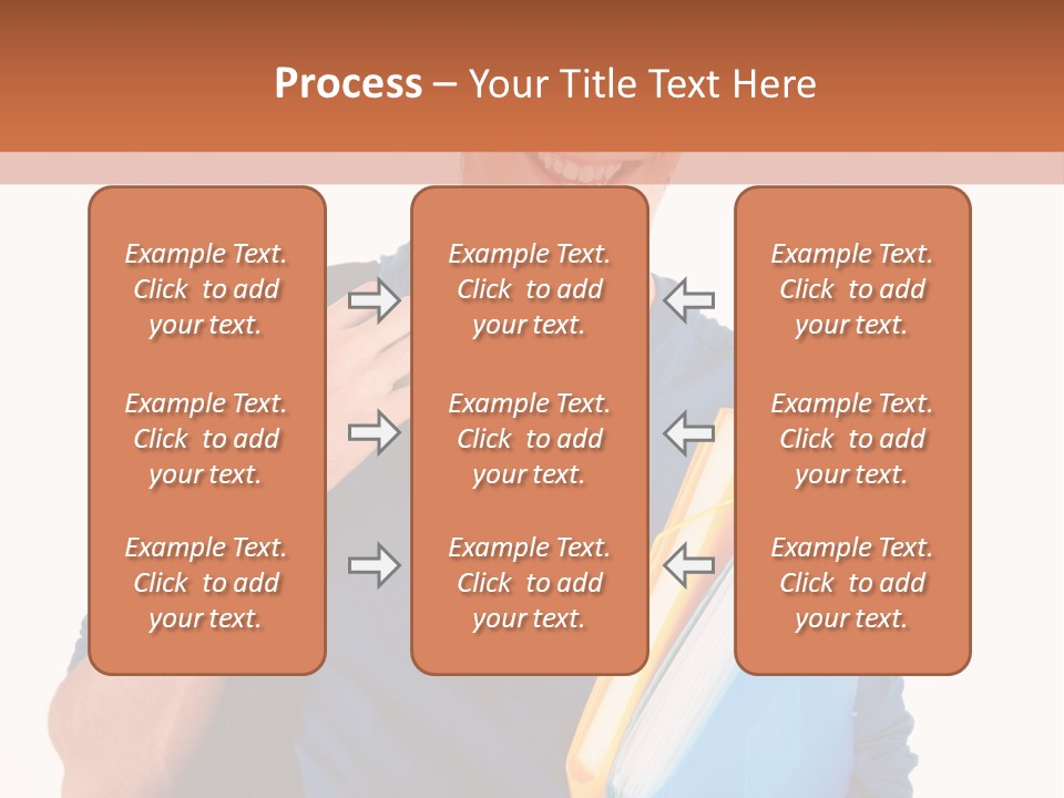 Guy University Isolated PowerPoint Template
