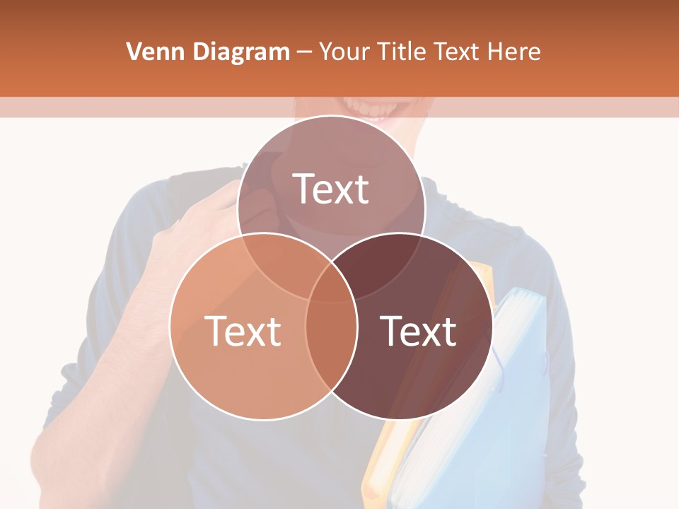 Guy University Isolated PowerPoint Template