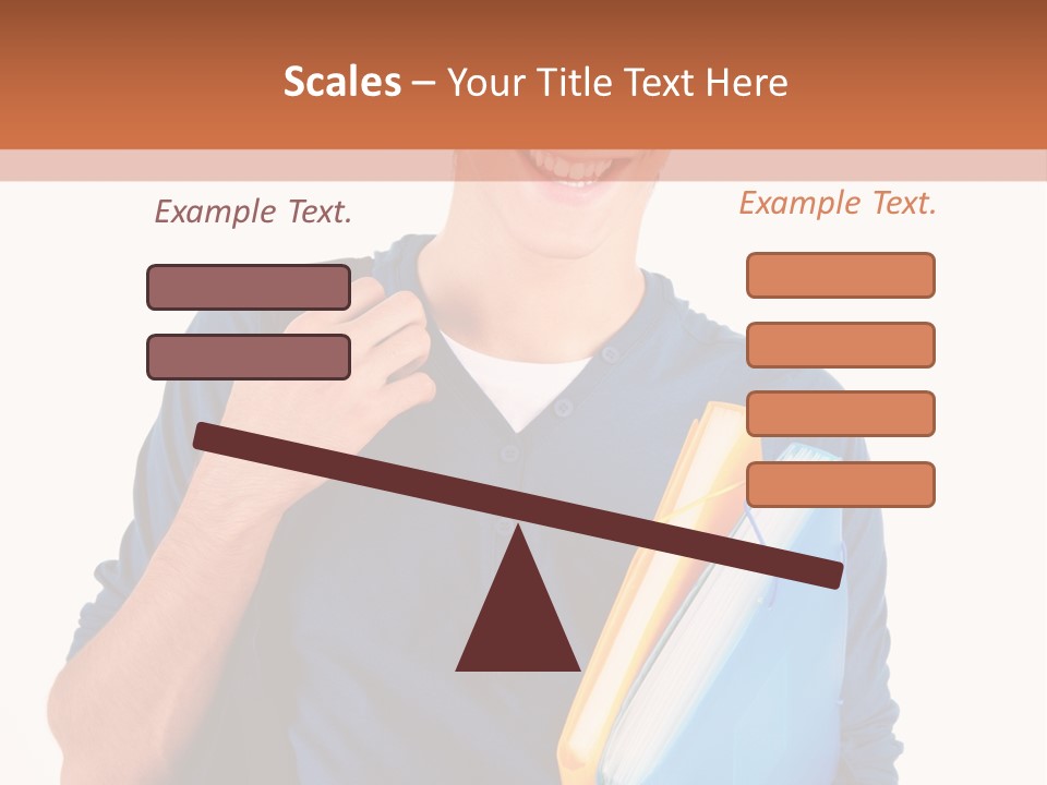 Guy University Isolated PowerPoint Template