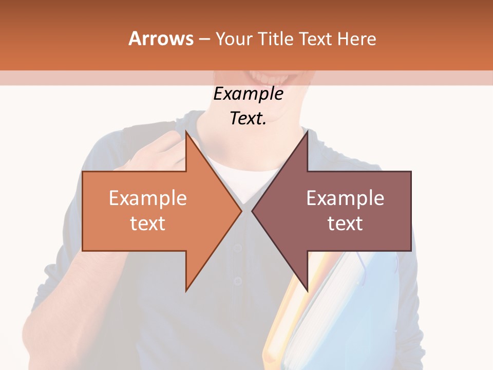 Guy University Isolated PowerPoint Template