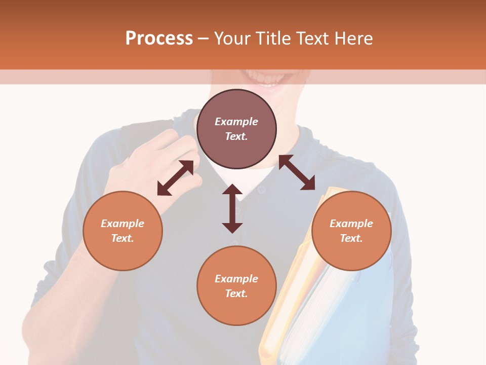 Guy University Isolated PowerPoint Template