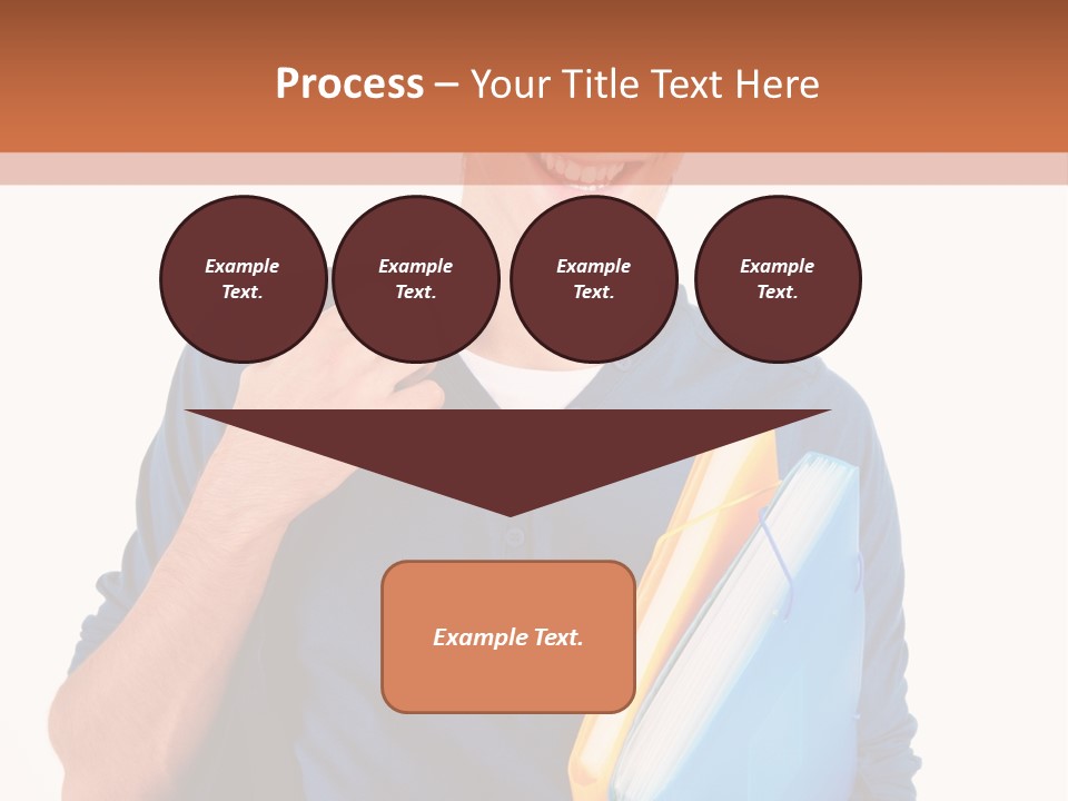 Guy University Isolated PowerPoint Template