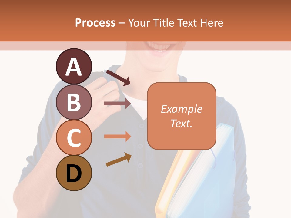 Guy University Isolated PowerPoint Template
