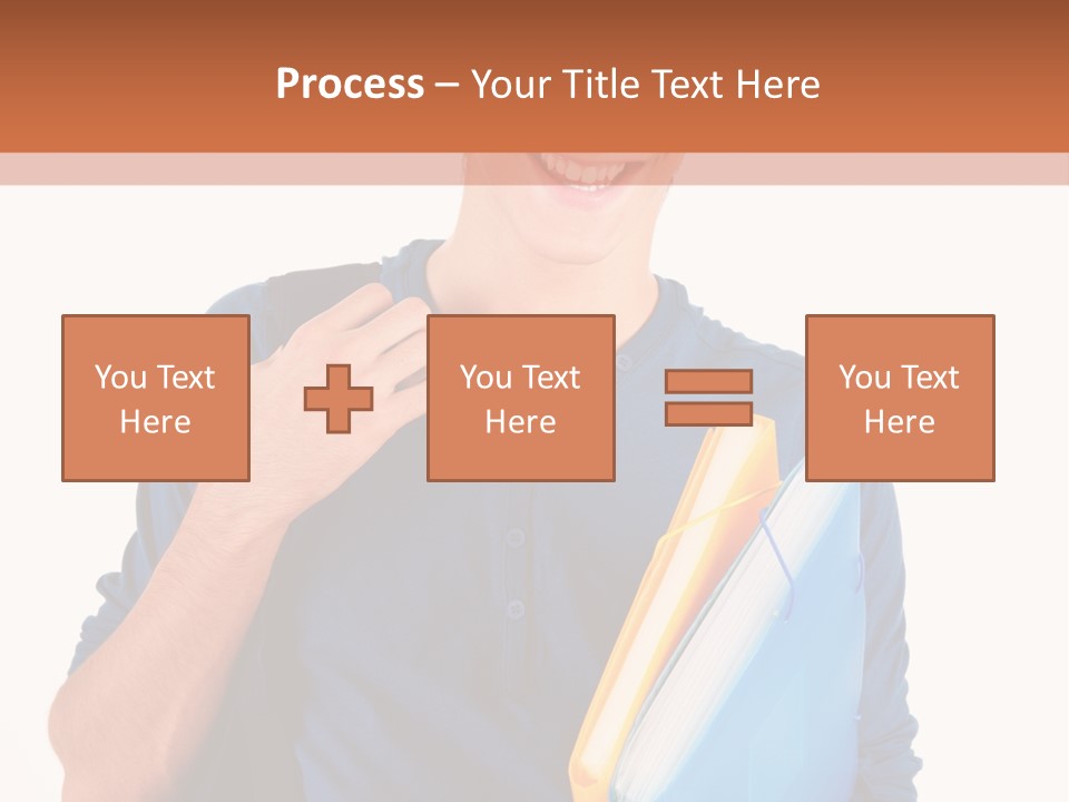 Guy University Isolated PowerPoint Template