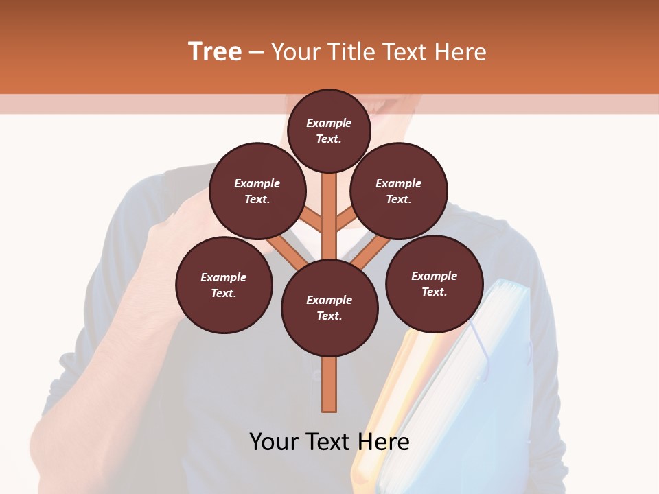 Guy University Isolated PowerPoint Template