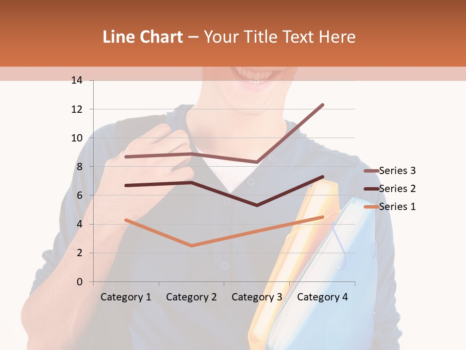 Guy University Isolated PowerPoint Template