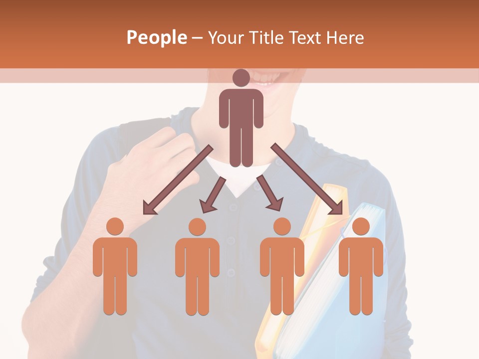 Guy University Isolated PowerPoint Template