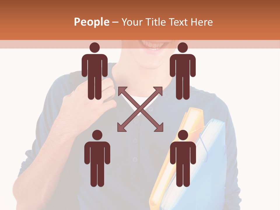 Guy University Isolated PowerPoint Template