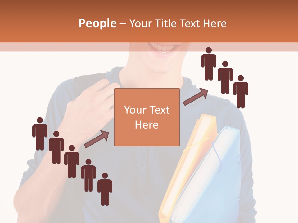 Guy University Isolated PowerPoint Template