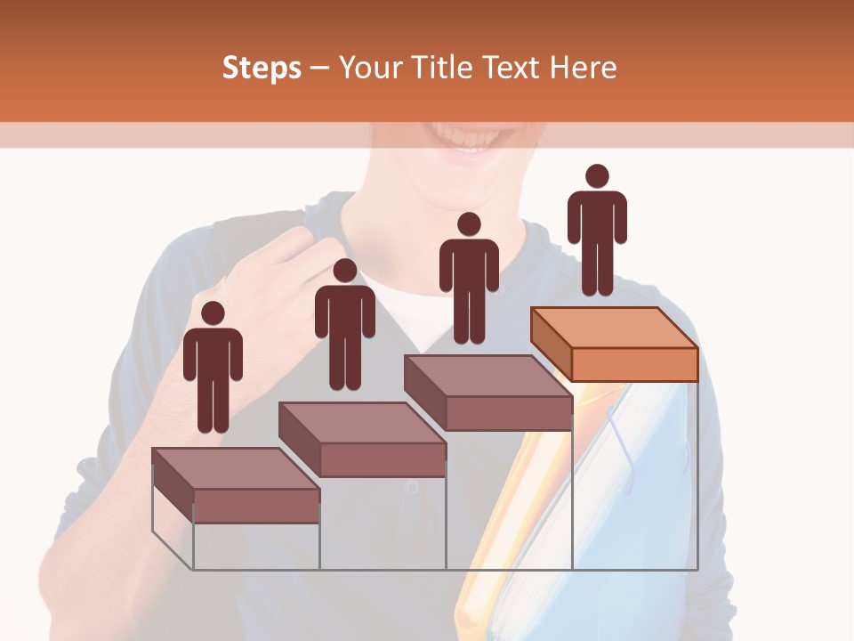 Guy University Isolated PowerPoint Template