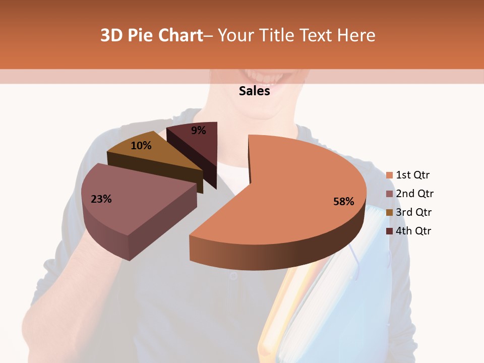 Guy University Isolated PowerPoint Template