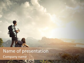 Clouds Freedom View PowerPoint Template