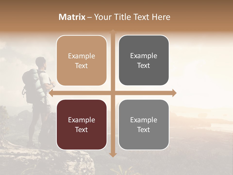 Clouds Freedom View PowerPoint Template