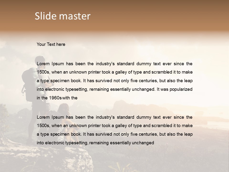 Clouds Freedom View PowerPoint Template