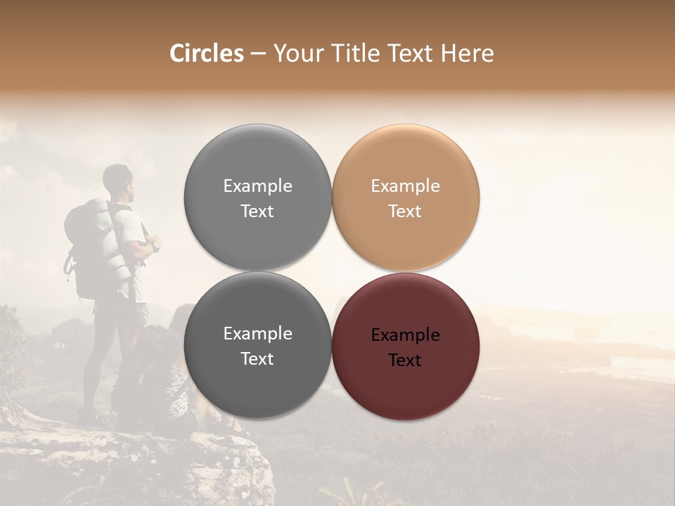 Clouds Freedom View PowerPoint Template