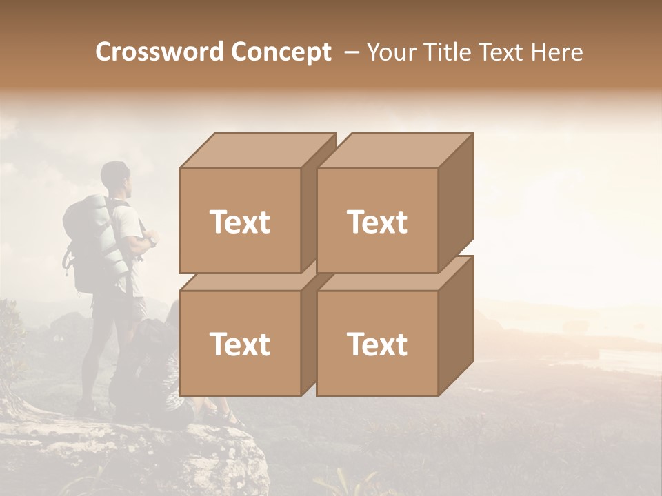 Clouds Freedom View PowerPoint Template