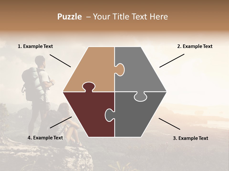 Clouds Freedom View PowerPoint Template