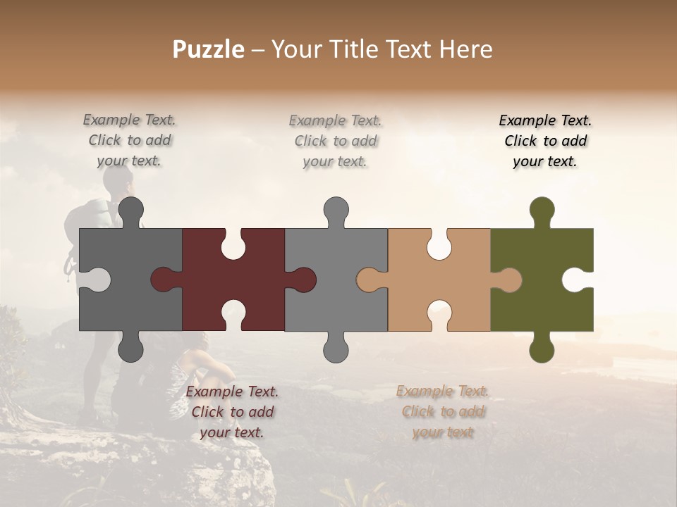 Clouds Freedom View PowerPoint Template