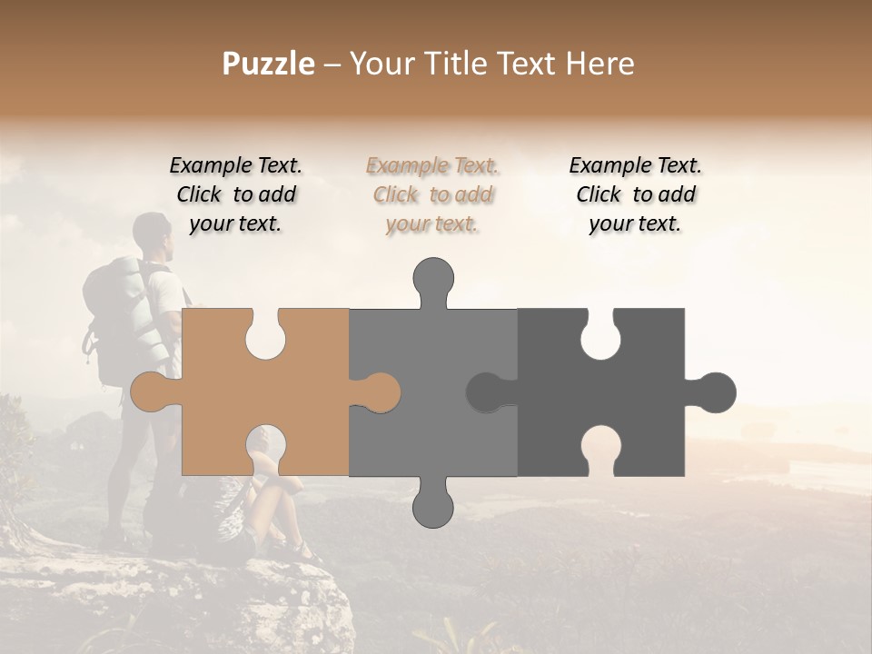 Clouds Freedom View PowerPoint Template