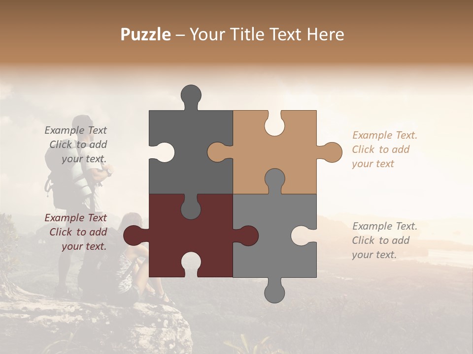 Clouds Freedom View PowerPoint Template