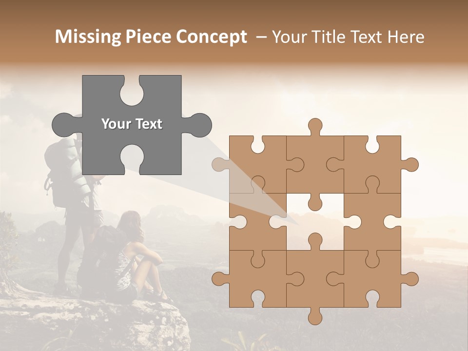 Clouds Freedom View PowerPoint Template