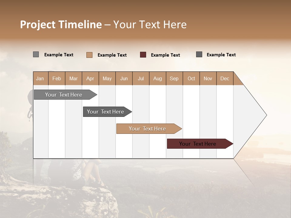 Clouds Freedom View PowerPoint Template