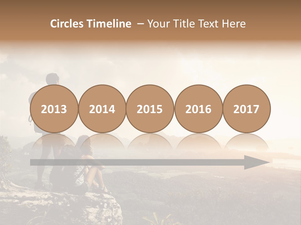 Clouds Freedom View PowerPoint Template