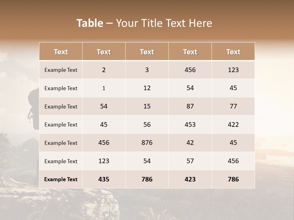 Clouds Freedom View PowerPoint Template