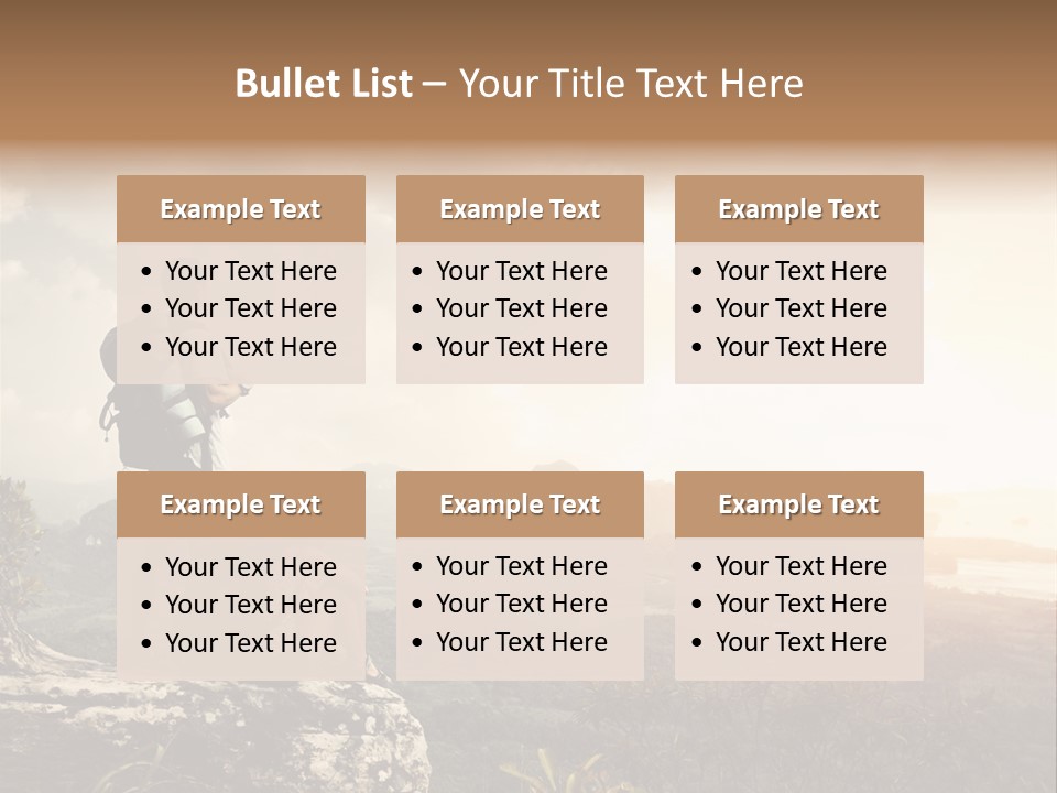 Clouds Freedom View PowerPoint Template