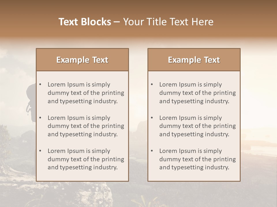 Clouds Freedom View PowerPoint Template