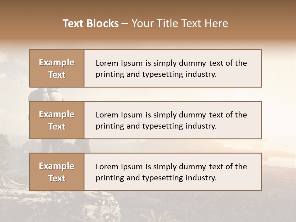 Clouds Freedom View PowerPoint Template