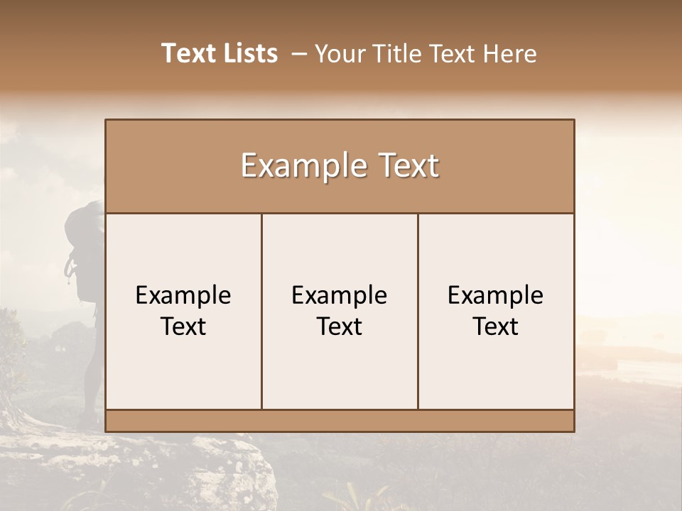 Clouds Freedom View PowerPoint Template