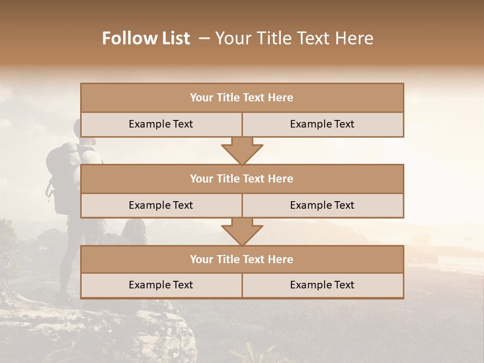 Clouds Freedom View PowerPoint Template