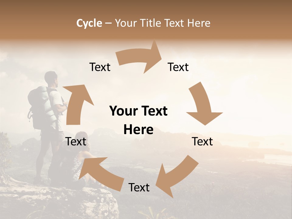 Clouds Freedom View PowerPoint Template