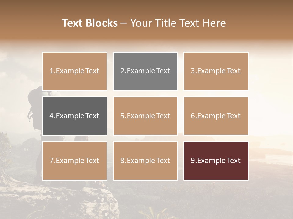 Clouds Freedom View PowerPoint Template