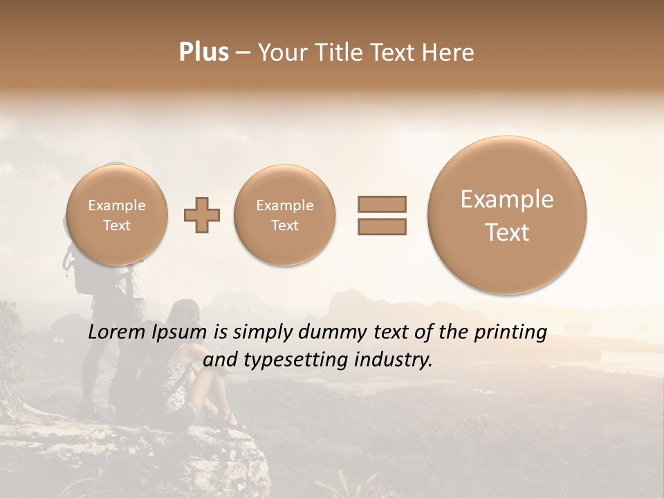 Clouds Freedom View PowerPoint Template