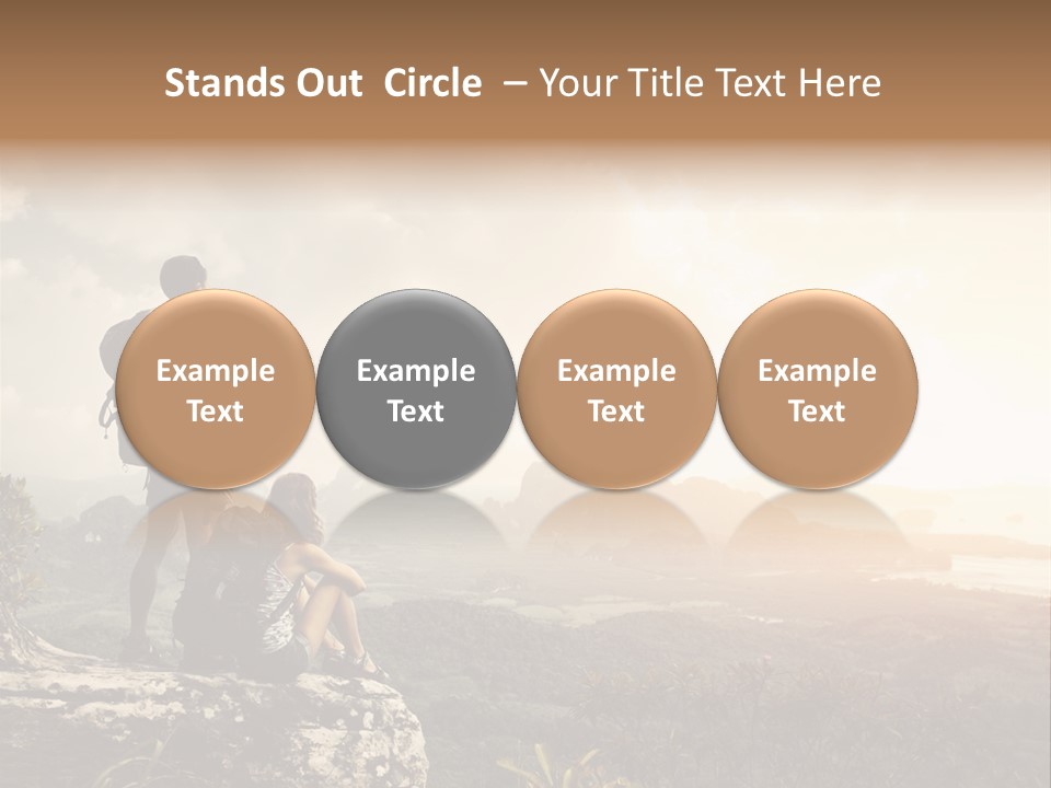 Clouds Freedom View PowerPoint Template